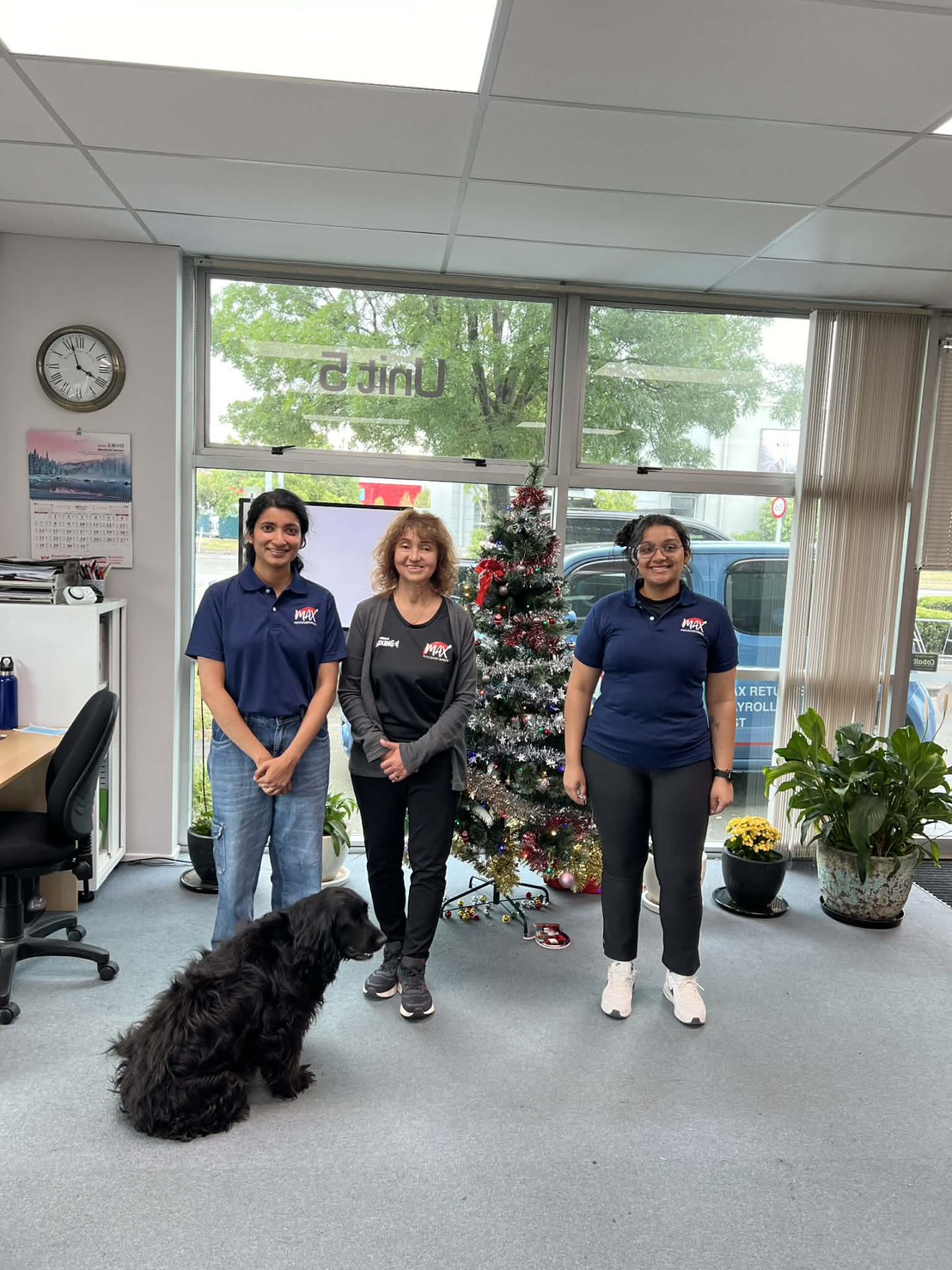 Christmas celebration photos -Jenny, Manju and Aditi