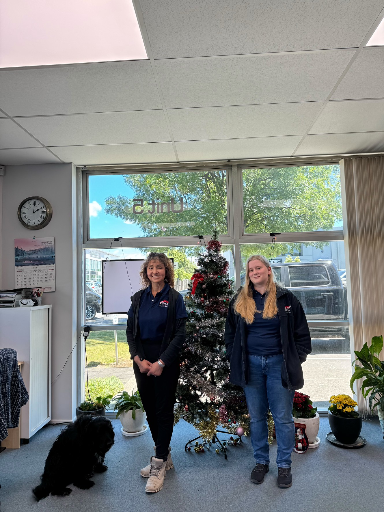 Christmas celebration photos -Jenny and Kate